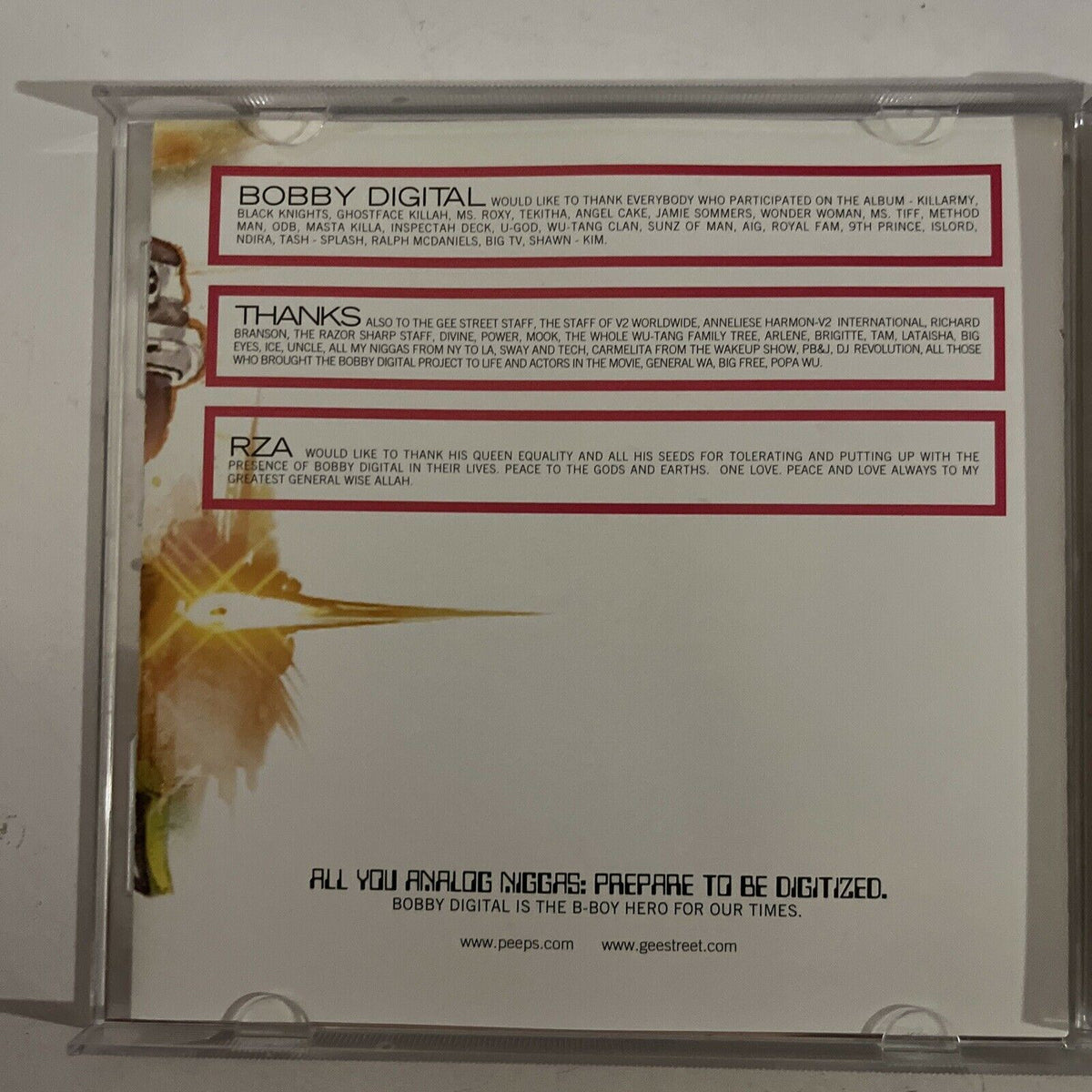 Bobby Rza RZA As Bobby Digital – RZA As Bobby Digital In Stereo CD 1998 Album ...