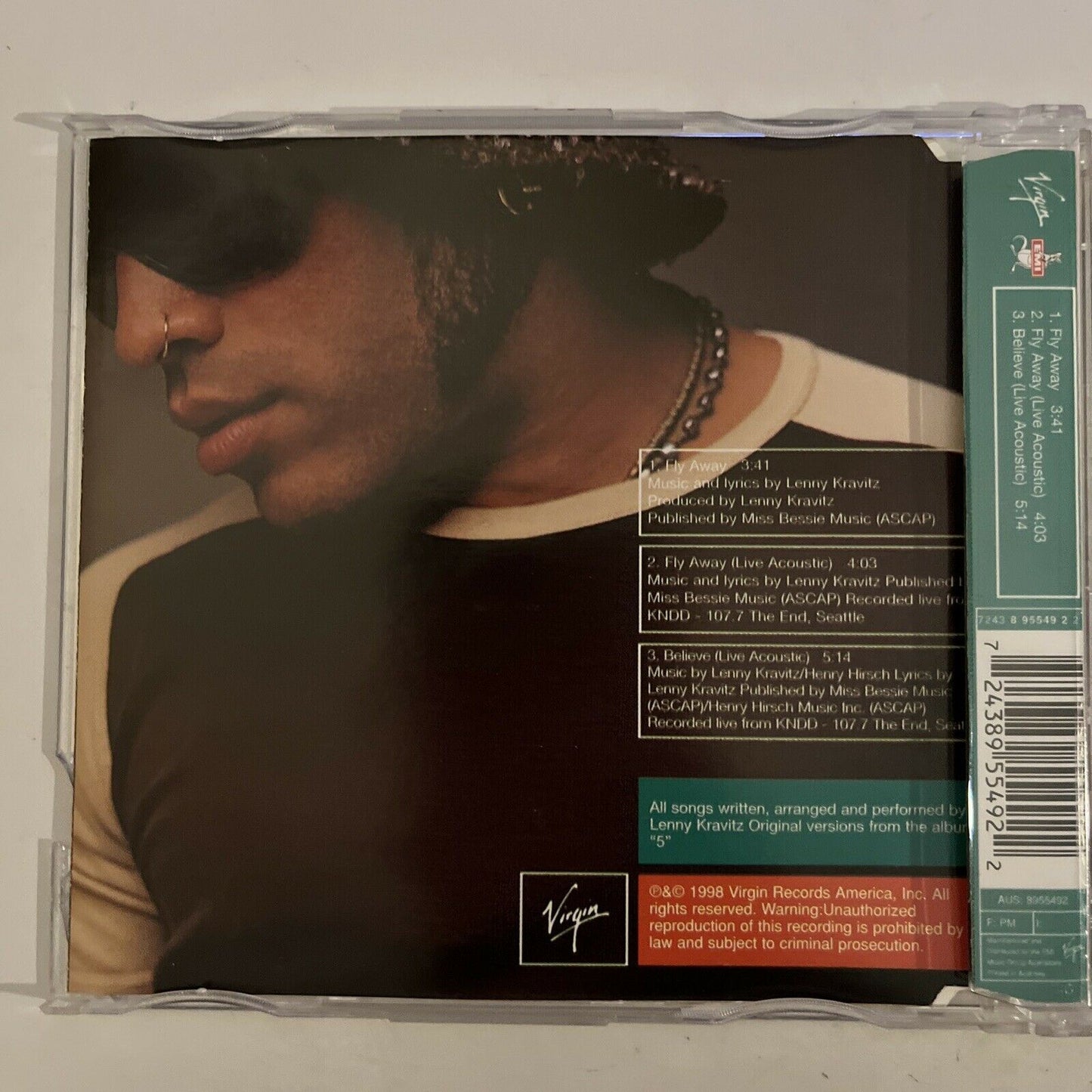 Lenny Kravitz – Fly Away CD 1998 Single