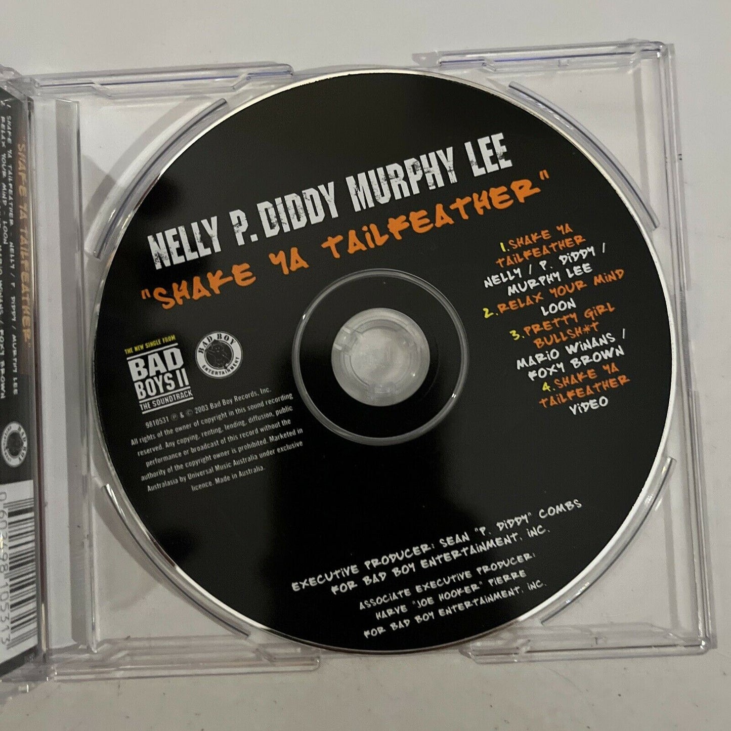 P Diddy, Nelly, Murphy Lee - Shake Ya Tailfeather CD 2003 Single