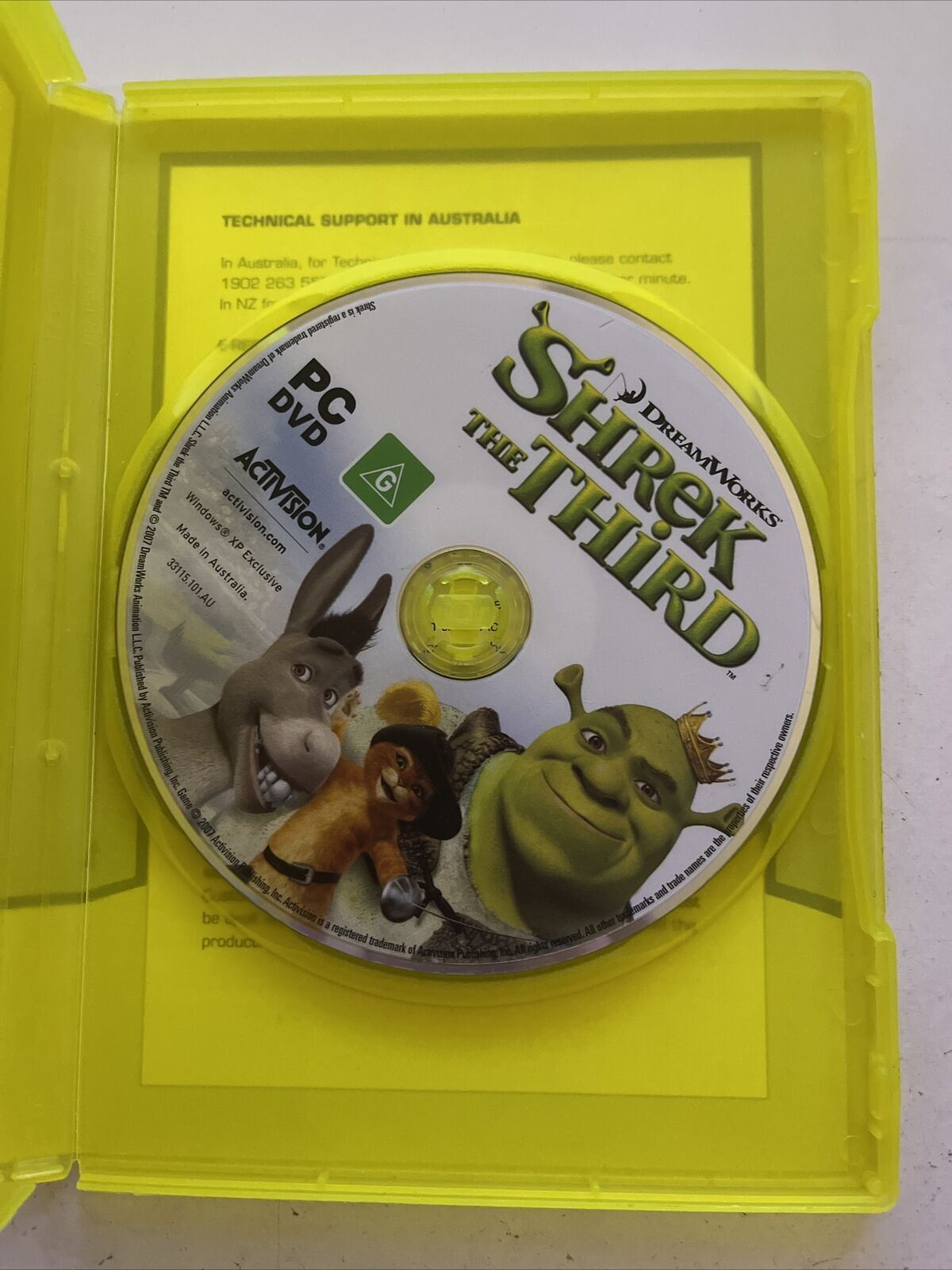 Shrek The Third - PC CD-ROM Windows Action Adventure Game