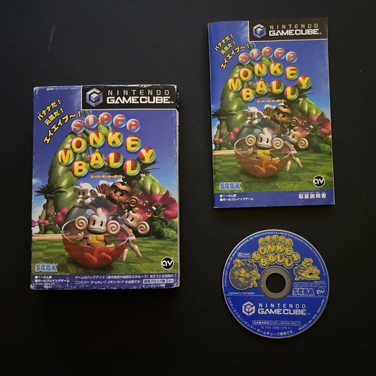 Super Monkey Ball - Nintendo GameCube NTSC-J JAPAN Game with Manual