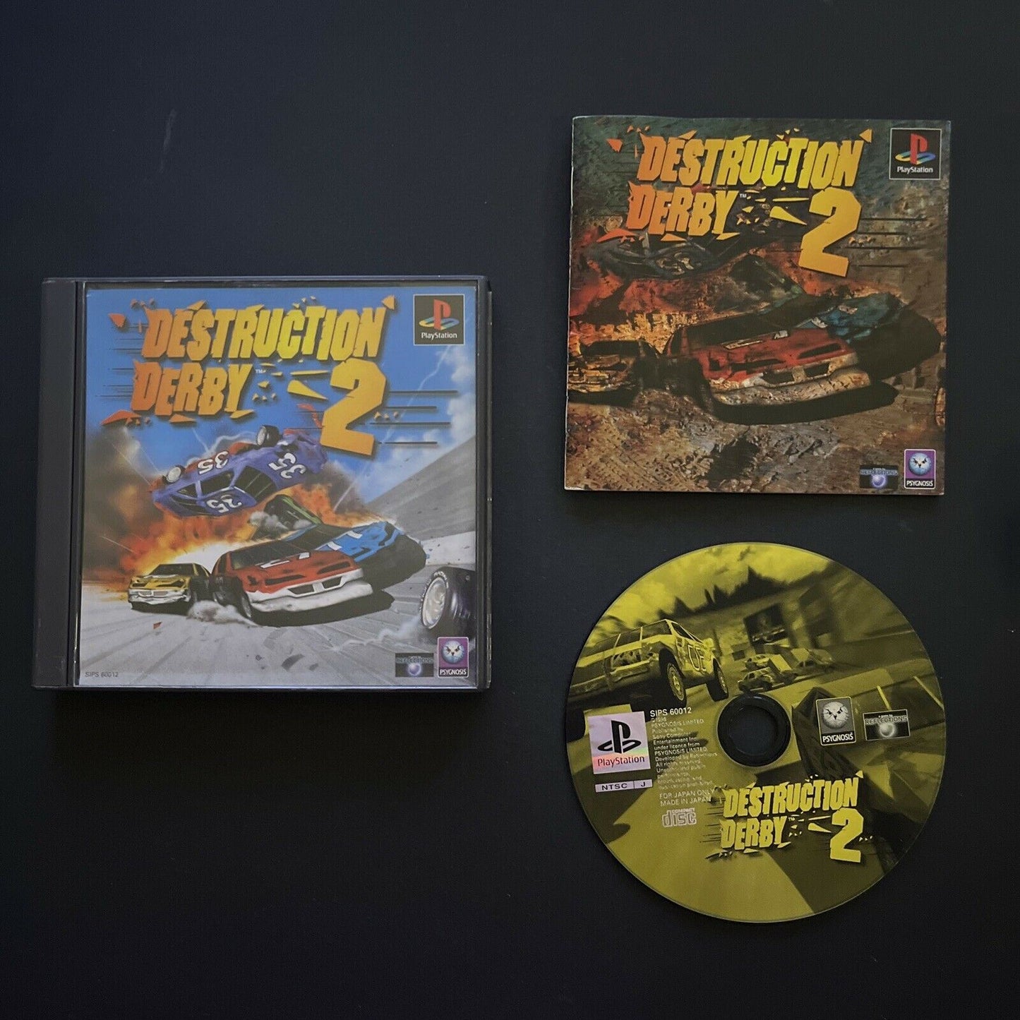 Destruction Derby 2 - PlayStation PS1 NTSC-J JAPAN Game Complete