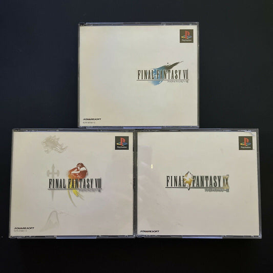 Final Fantasy 7 8 9 - Sony PlayStation PS1 NTSC-J JAPAN Square RPG Game