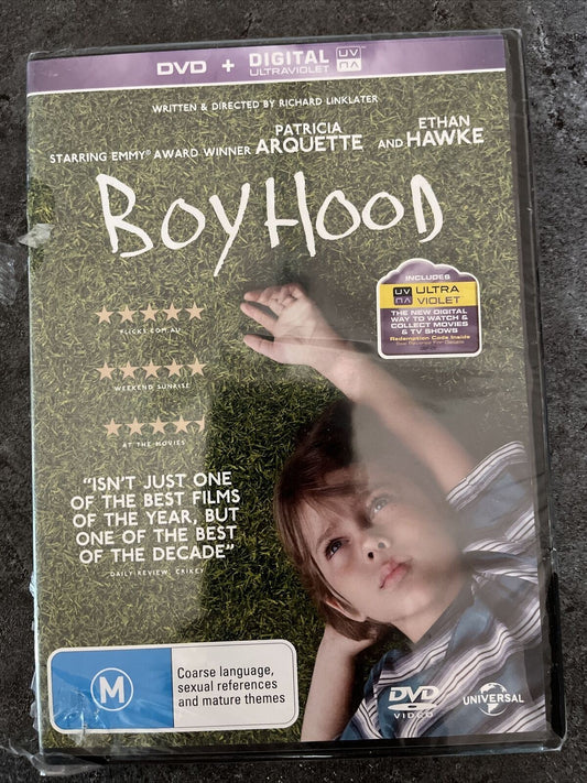 *New Sealed* Boyhood (DVD, 2014) Ellar Coltrane, Patricia Arquette, Elijah Smith