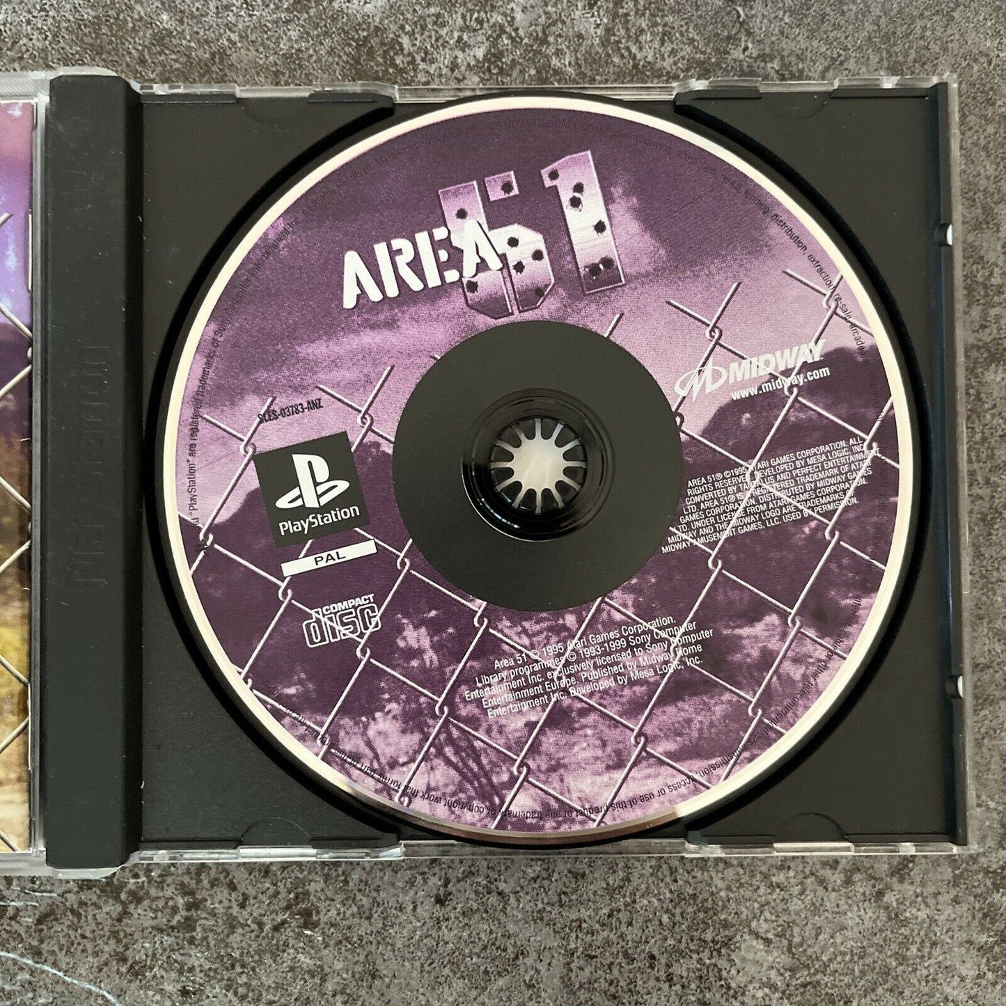 Area 51 - PlayStation PS1 PAL Game - Light Gun Compatible