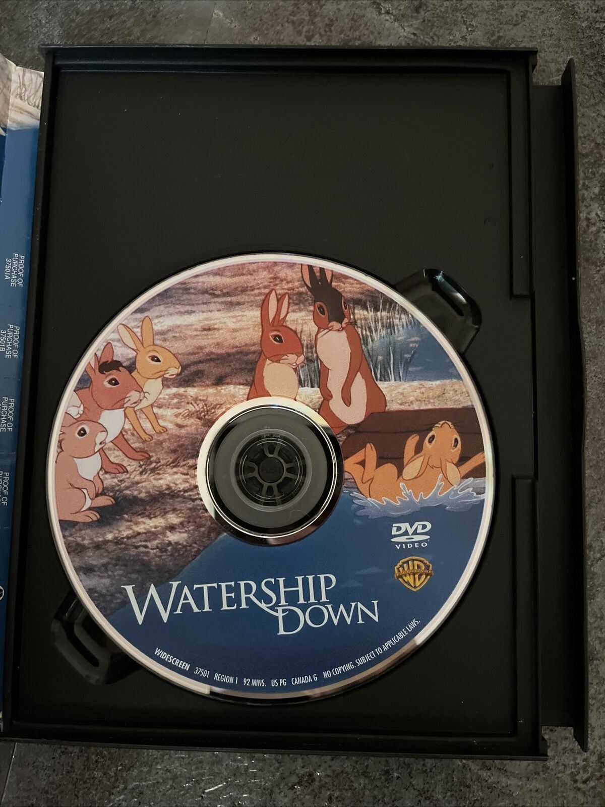 Watership Down (DVD, 1978) Animated Film. John Hurt. Region 1