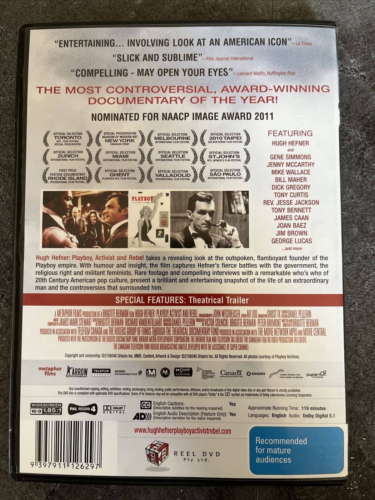 Hugh Hefner - Playboy, Activist And Rebel  (DVD, 2009) Region 4