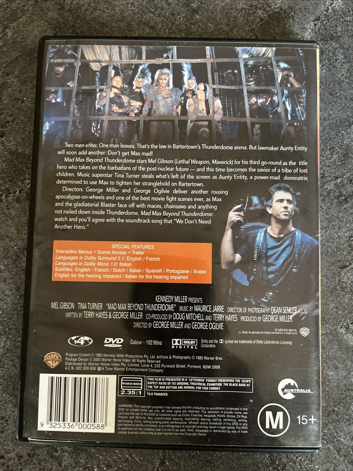 Mad Max 1 & 2 - Beyond Thunderdome (DVD, 1985) Mel Gibson. Region 4