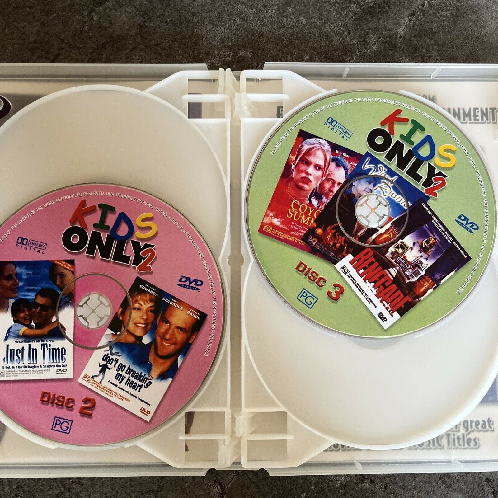 Kids Only 2 Ten Movie Pack DVD All Regions Retro Unit