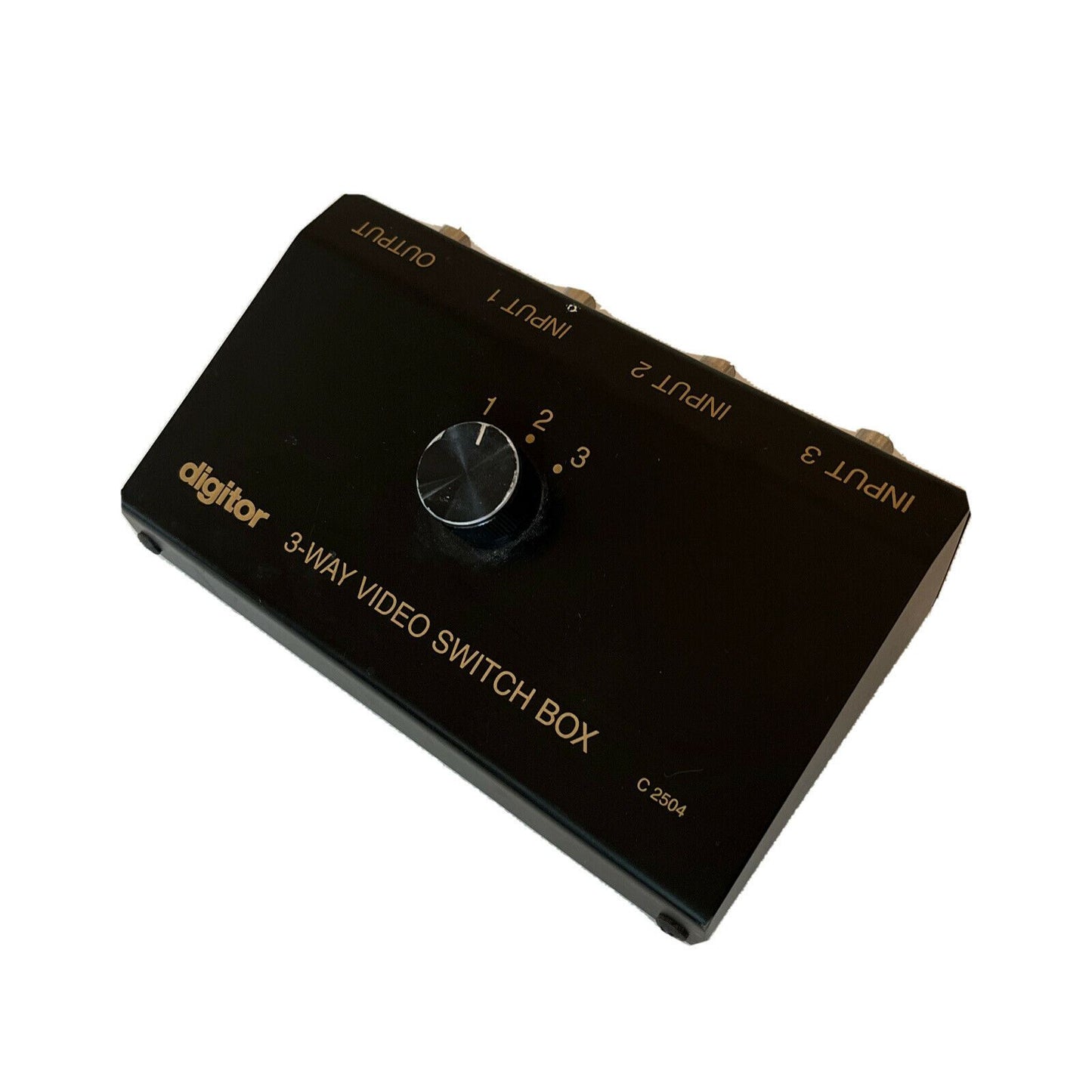 Digitor 3-Way Video AV Switch Box C2504 TV RCA Splitter Game Console Selector