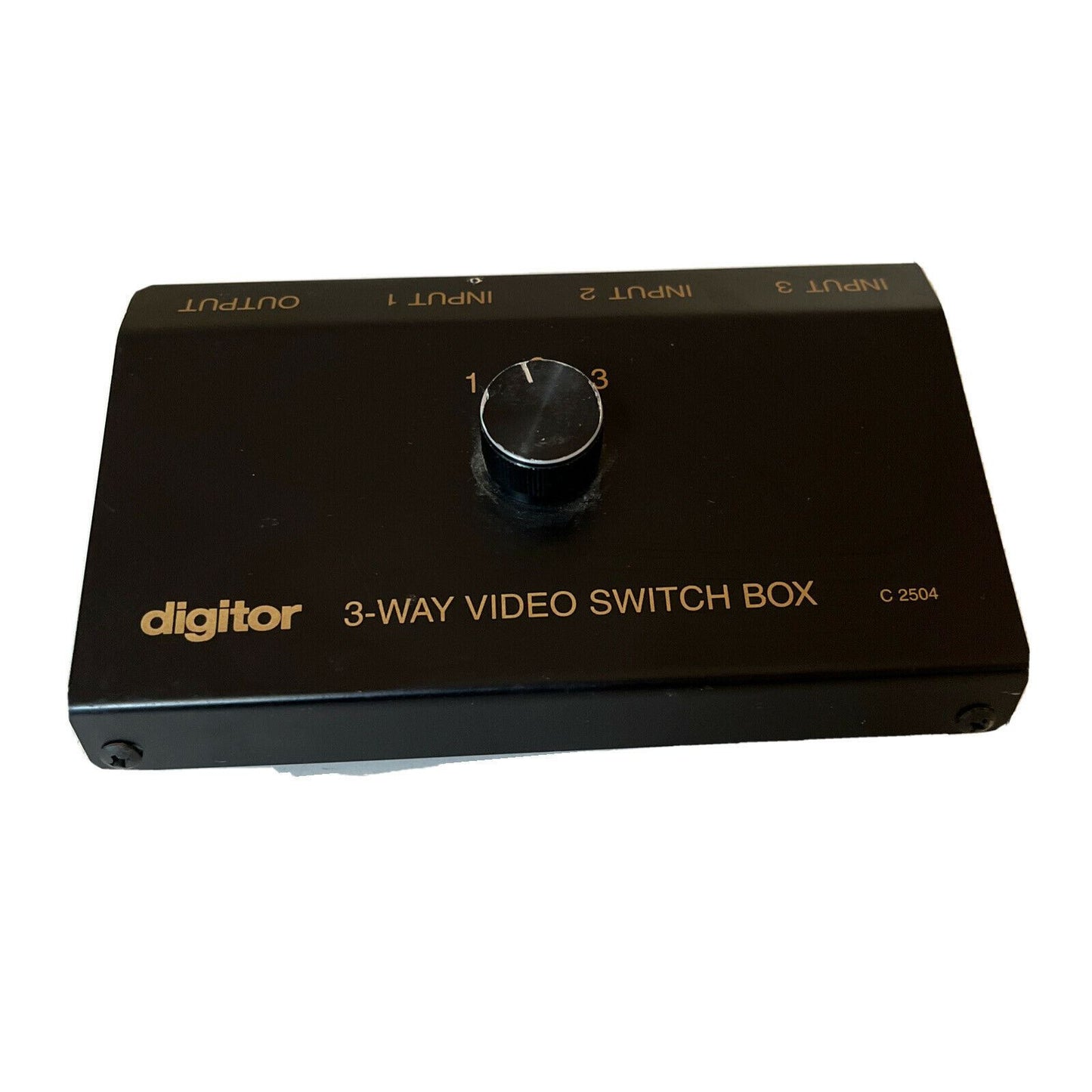 Digitor 3-Way Video AV Switch Box C2504 TV RCA Splitter Game Console Selector