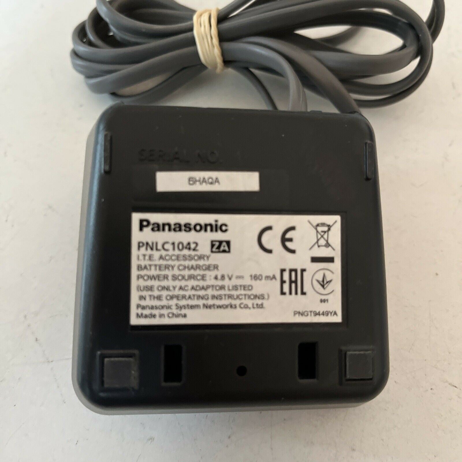 PANASONIC PNLC1042 BASE Argento Bianco KX-TGC220 E Adattatore Di - Foto 2