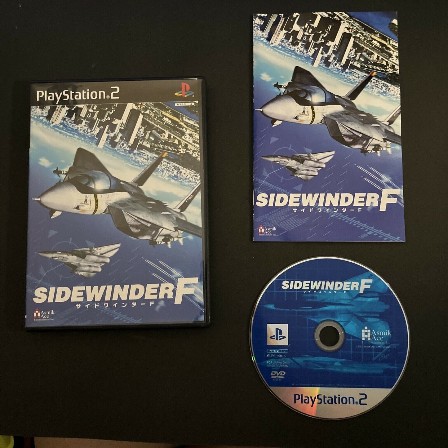 Sidewinder F - PlayStation 2 PS2 NTSC-J JAPAN Flight Combat Sim Game with Manual