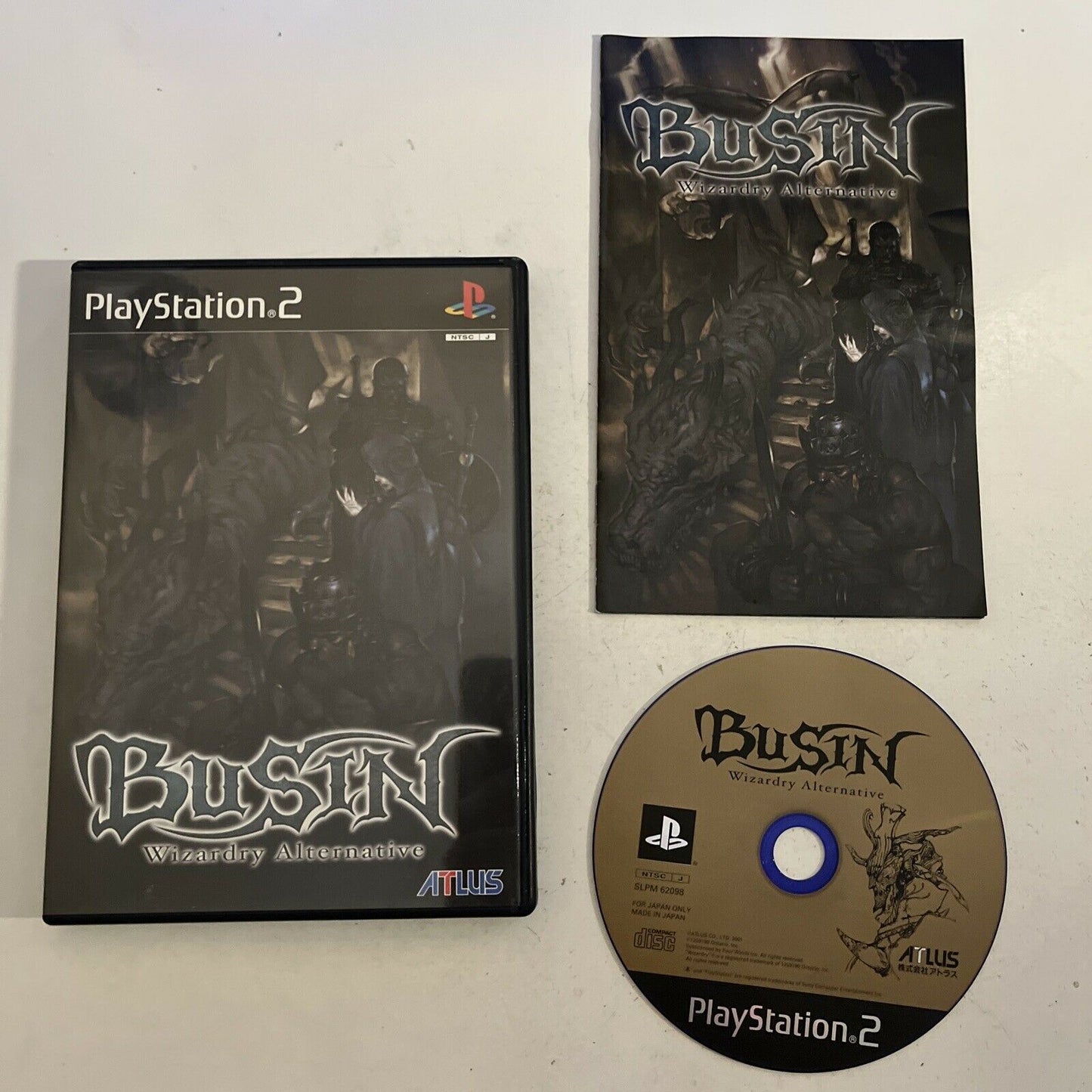 Busin: Wizardry Alternative - PlayStation PS2 NTSC-J JAPAN Game with Manual