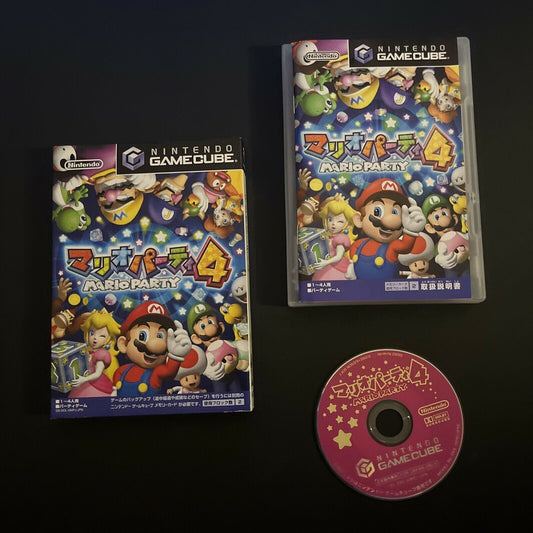 Mario Party 4 - Nintendo GameCube NTSC-J JAPAN Game Complete with Manual