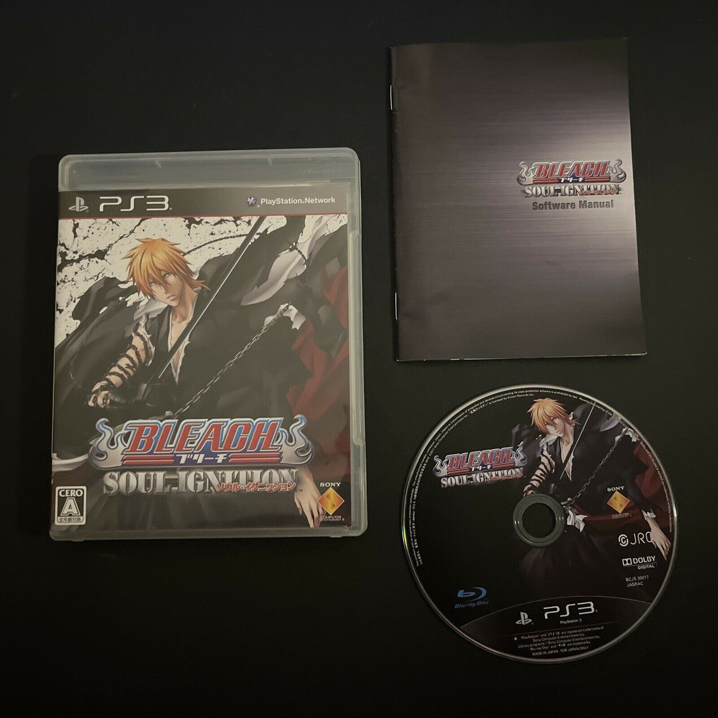 Bleach: Soul Ignition - PlayStation 3 PS3 JAPAN Game Complete with Manual