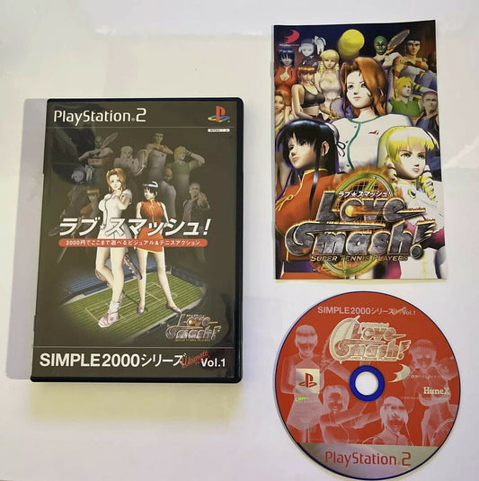 Love Smash Tennis - PlayStation PS2 NTSC-J JAPAN Game with Manual