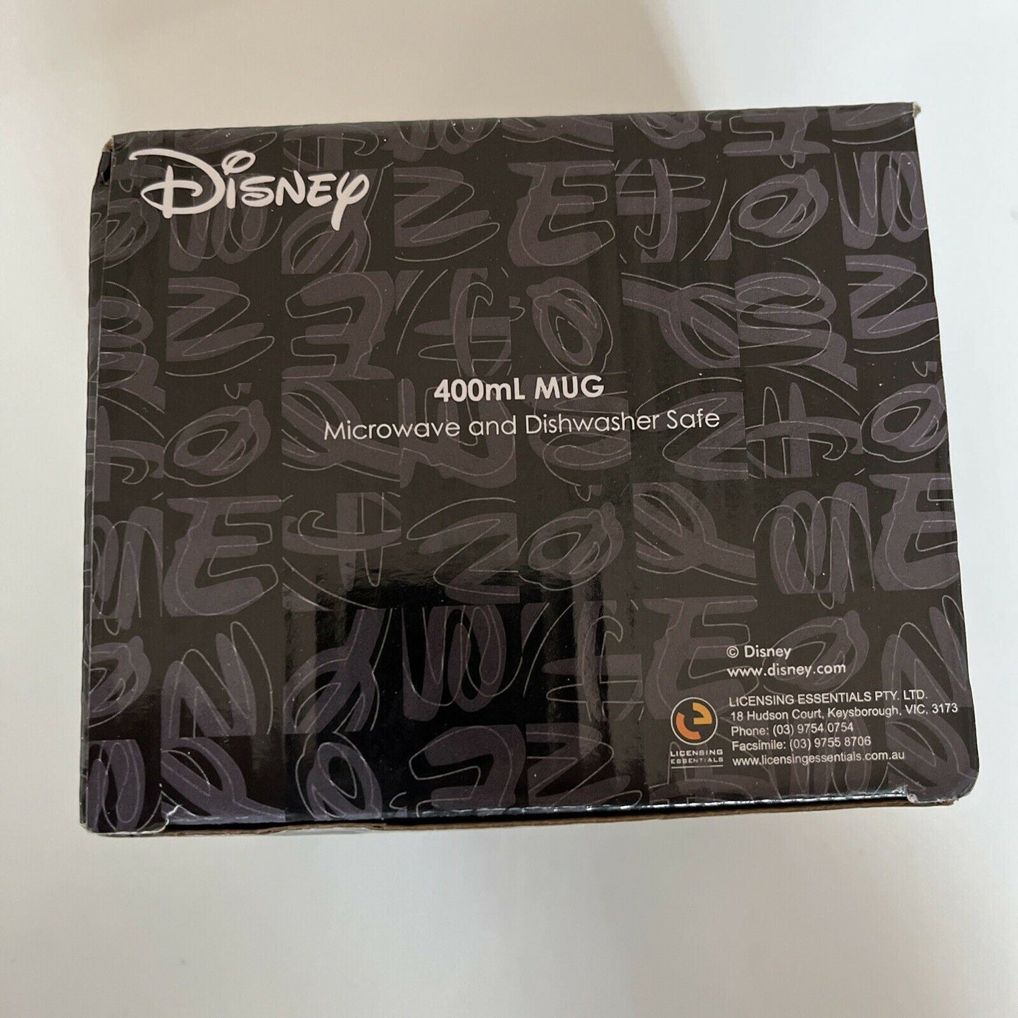 Disney Minnie Mouse Letters Mug White Black Coffee Tea Ceramic Boxed Gift