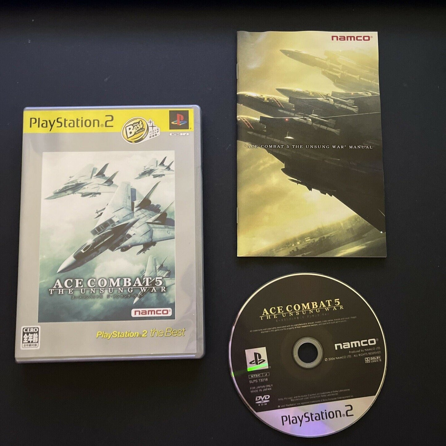 Ace Combat 5: The Unsung War - PlayStation PS2 NTSC-J JAPAN Game with Manual