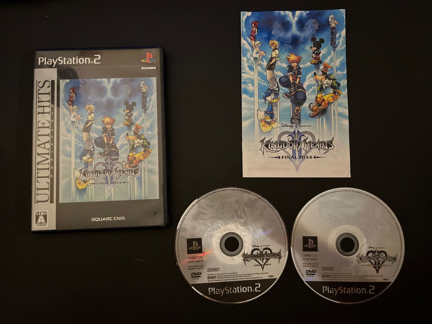 Kingdom Hearts 2: Final Mix+ Chain of Memories - PlayStation PS2 NTSC-J Japan