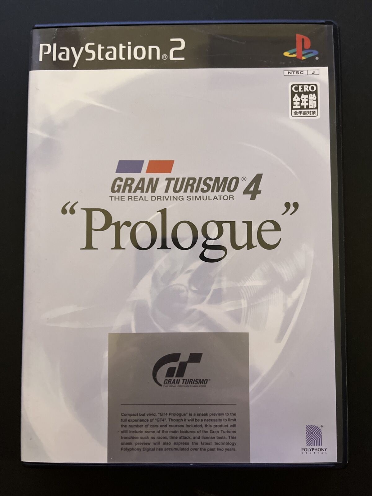 Gran Turismo 4 Prologue - PlayStation 2 PS2 NTSC-J JAPAN Game with Manual