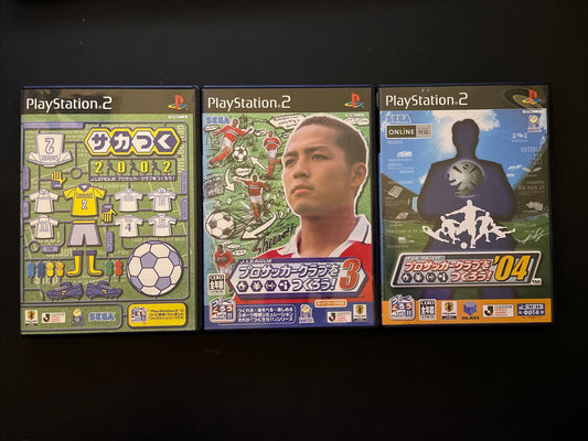 J League Pro Soccer Club 2002, 3, 2004 - PlayStation PS2 NTSC-J JAPAN Game