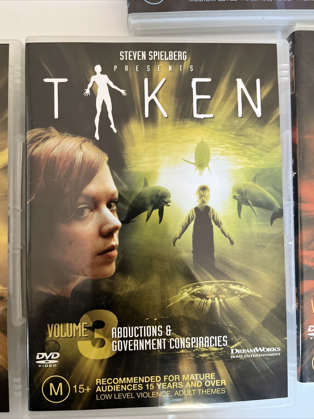 Taken Steve Spielberg Complete Mini Series DVD 2002 Region 4 taken-steve-spielberg-complete-mini-series-dvd-2002-region-4