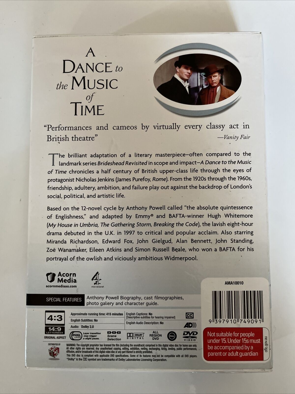 A Dance To The Music Of Time (DVD, 1997) Gillian Barge Nicholas Jones All Region