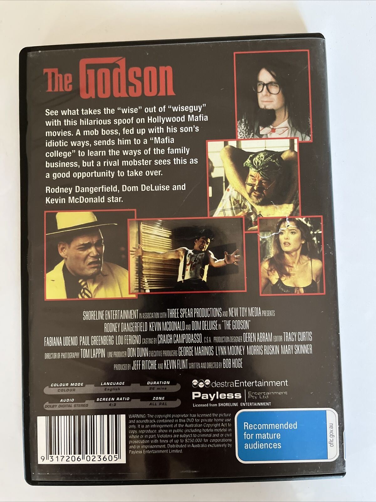 The Godson (DVD, 1998) Rodney Dangerfield, Dom De Luise, Lou Ferrigno All Region