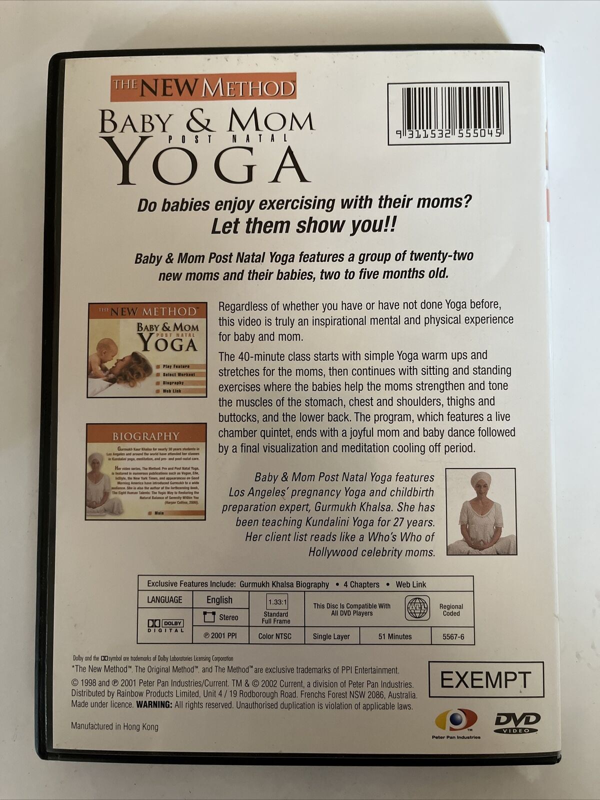 The New Method - Baby Mom Post Natal Yoga (DVD) All Regions