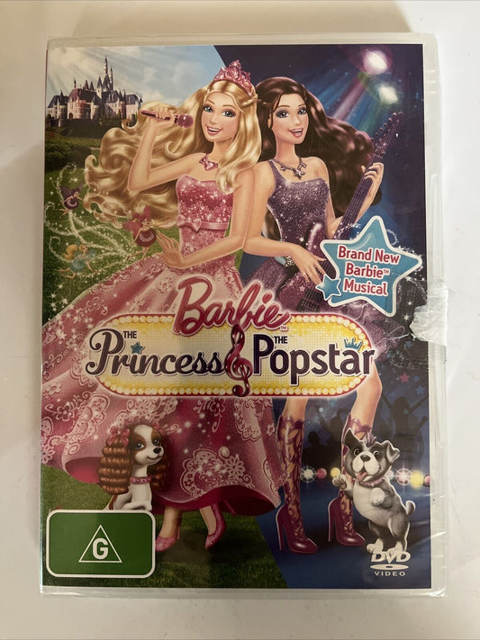*New Sealed* Barbie - The Princess & The Popstar (DVD, 2012) Region 4