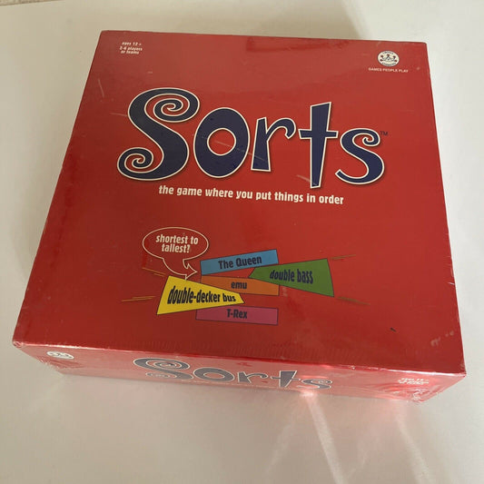 *Brand New Sealed* Sorts Board Game - Where you put things in order!