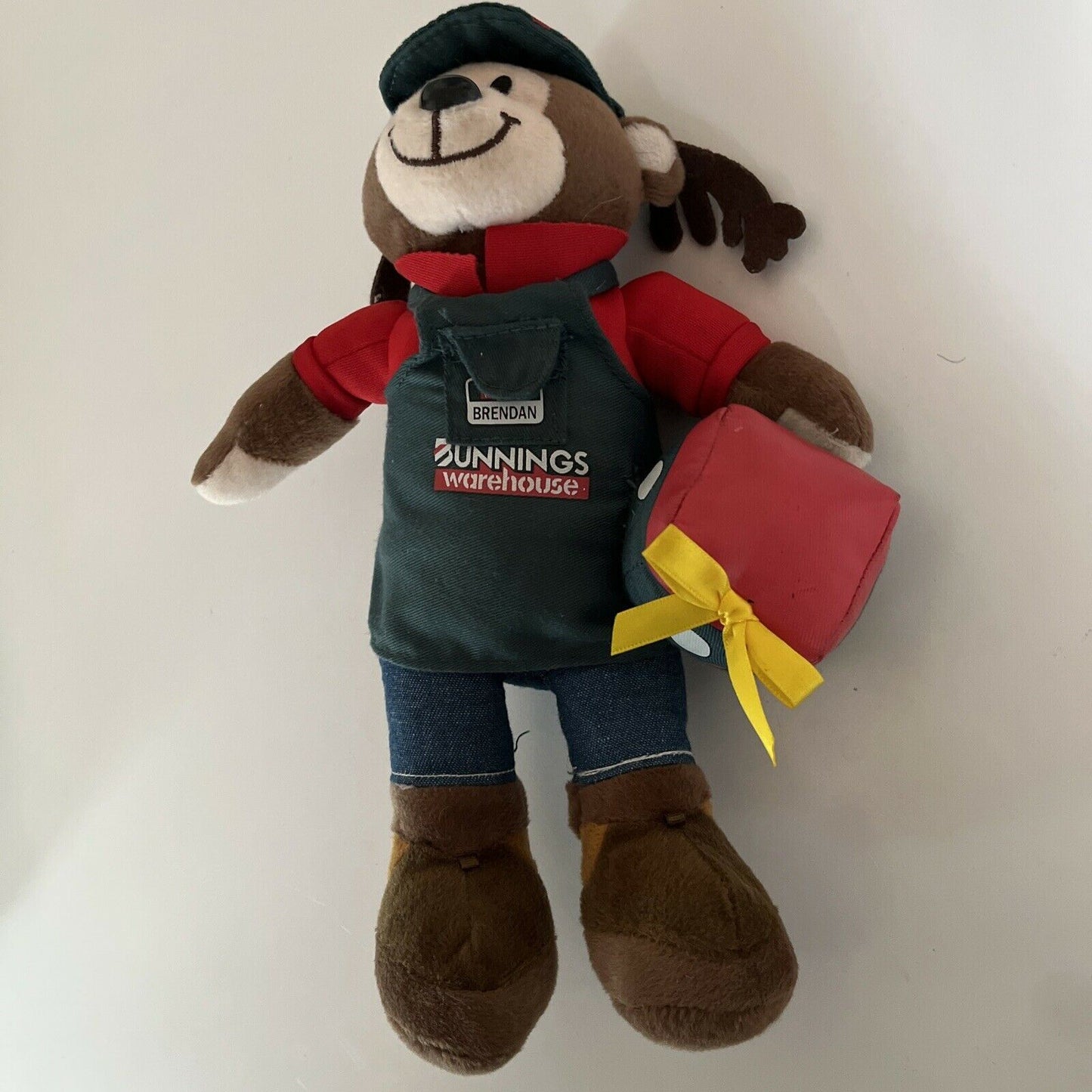 Brendan The Bunnings Bear 30cm Plush Toy Reindeer Christmas -Special Promotional