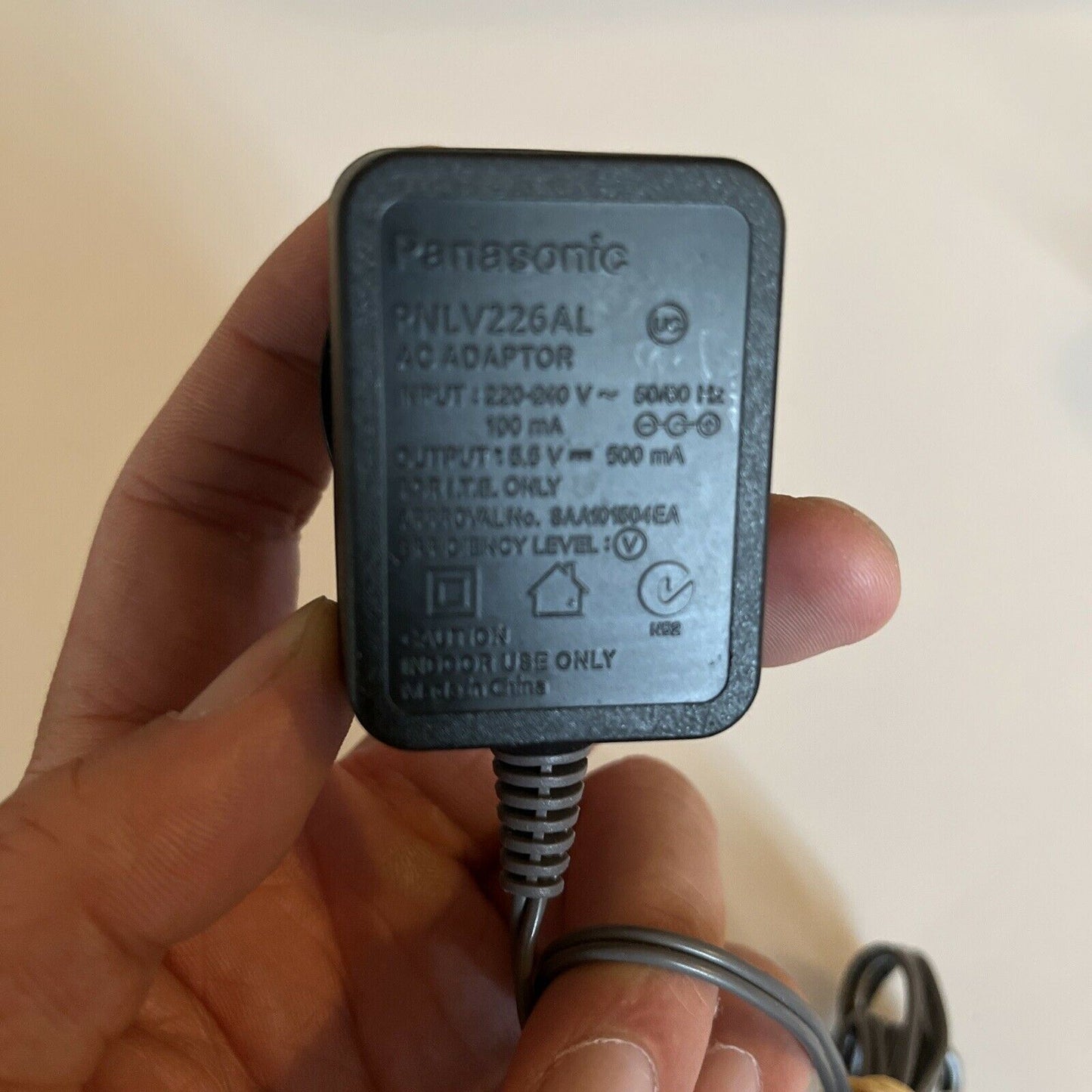 Genuine Panasonic PNLV226AL AC Adapter 5.5V 500mA Power Supply