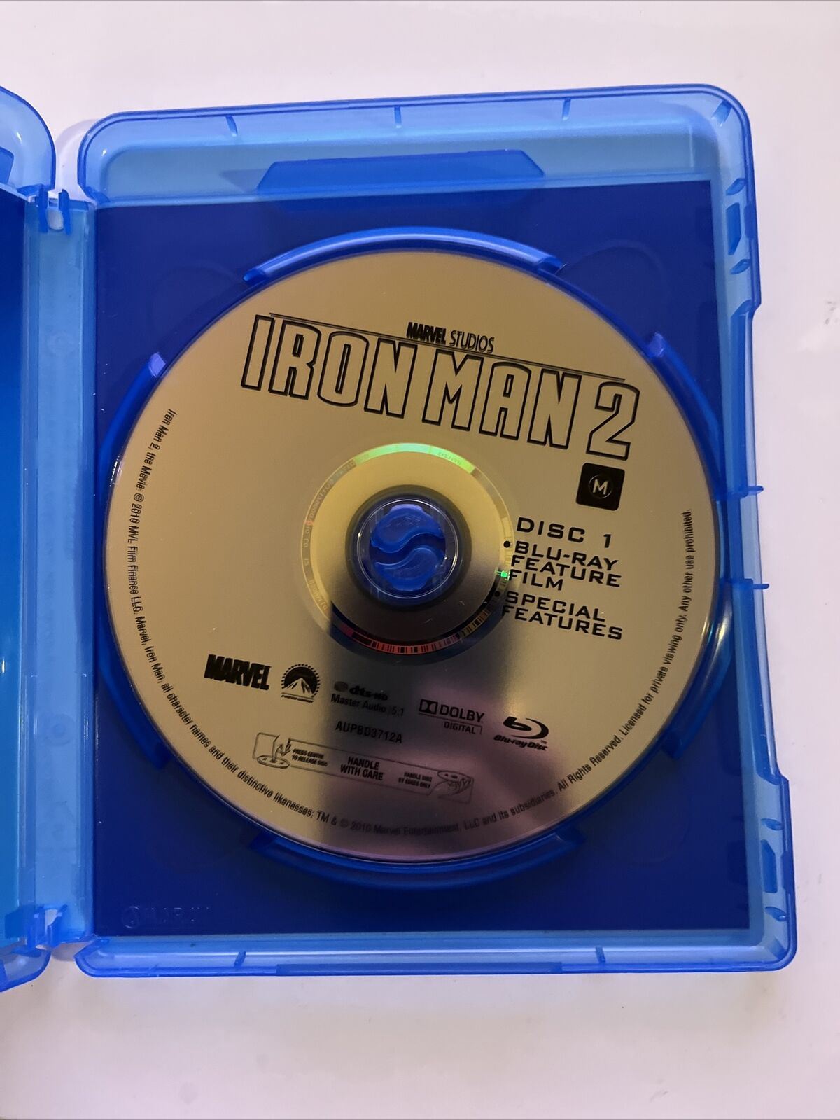 Iron Man 2 (Blu-Ray, 2010) Robert Downey Jr., Gwyneth Paltrow. Region B