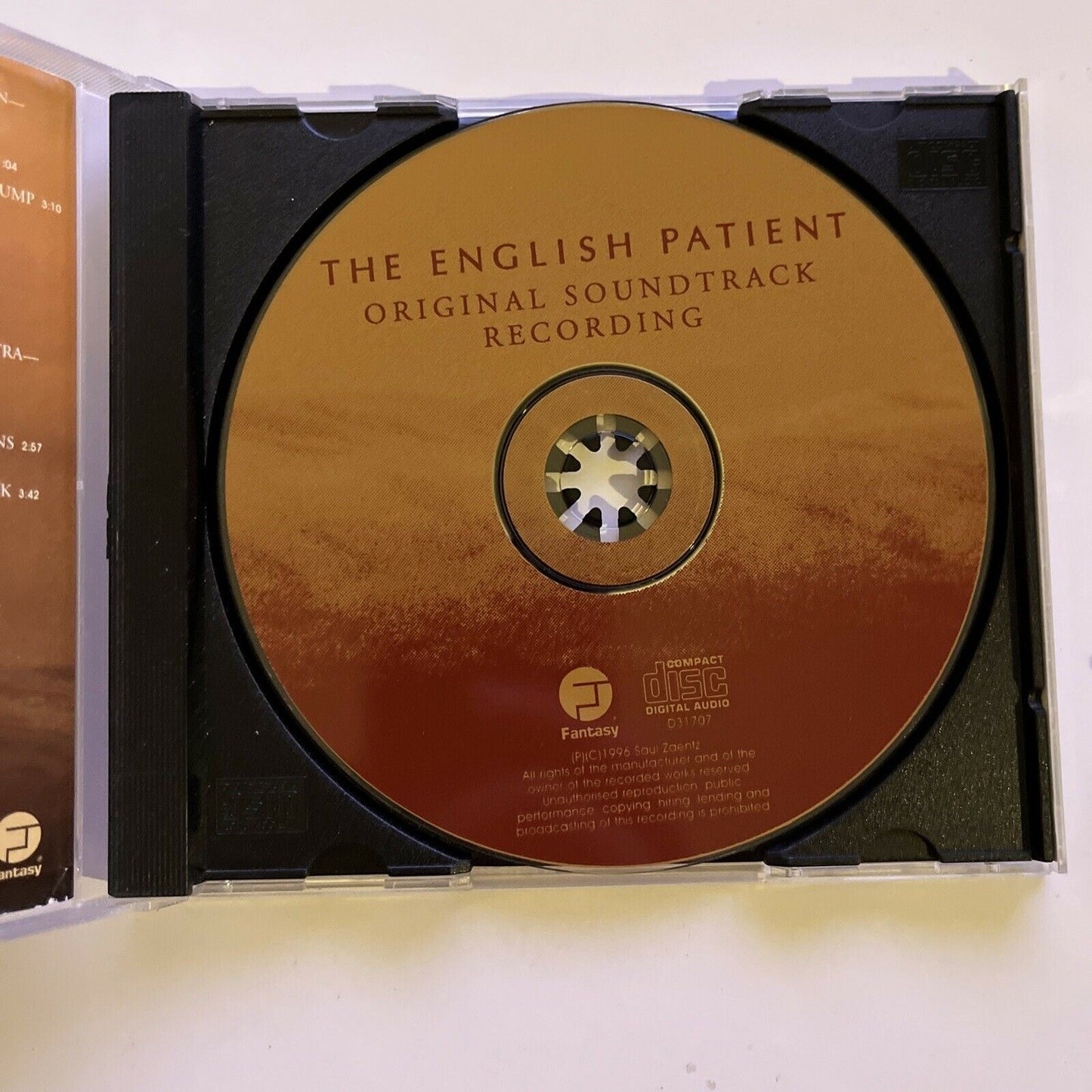 The English Patient (Original Soundtrack Recording) CD 1996 Album