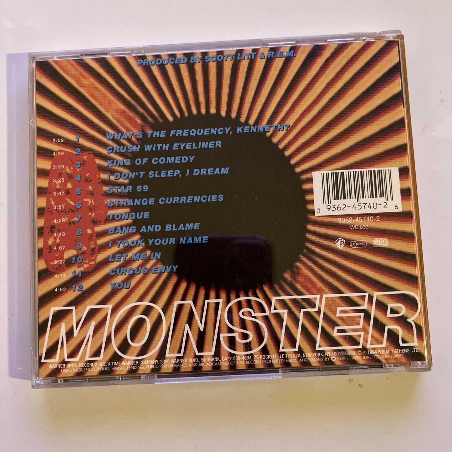 Monster by R.E.M. (CD, 1994) Album