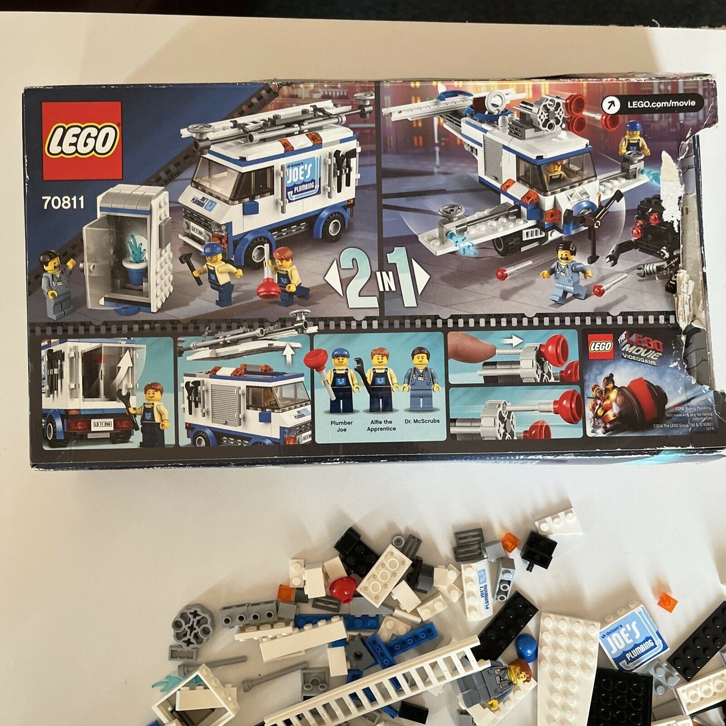 LEGO 70811 The LEGO Movie The Flying Flusher Incomplete Uncounted