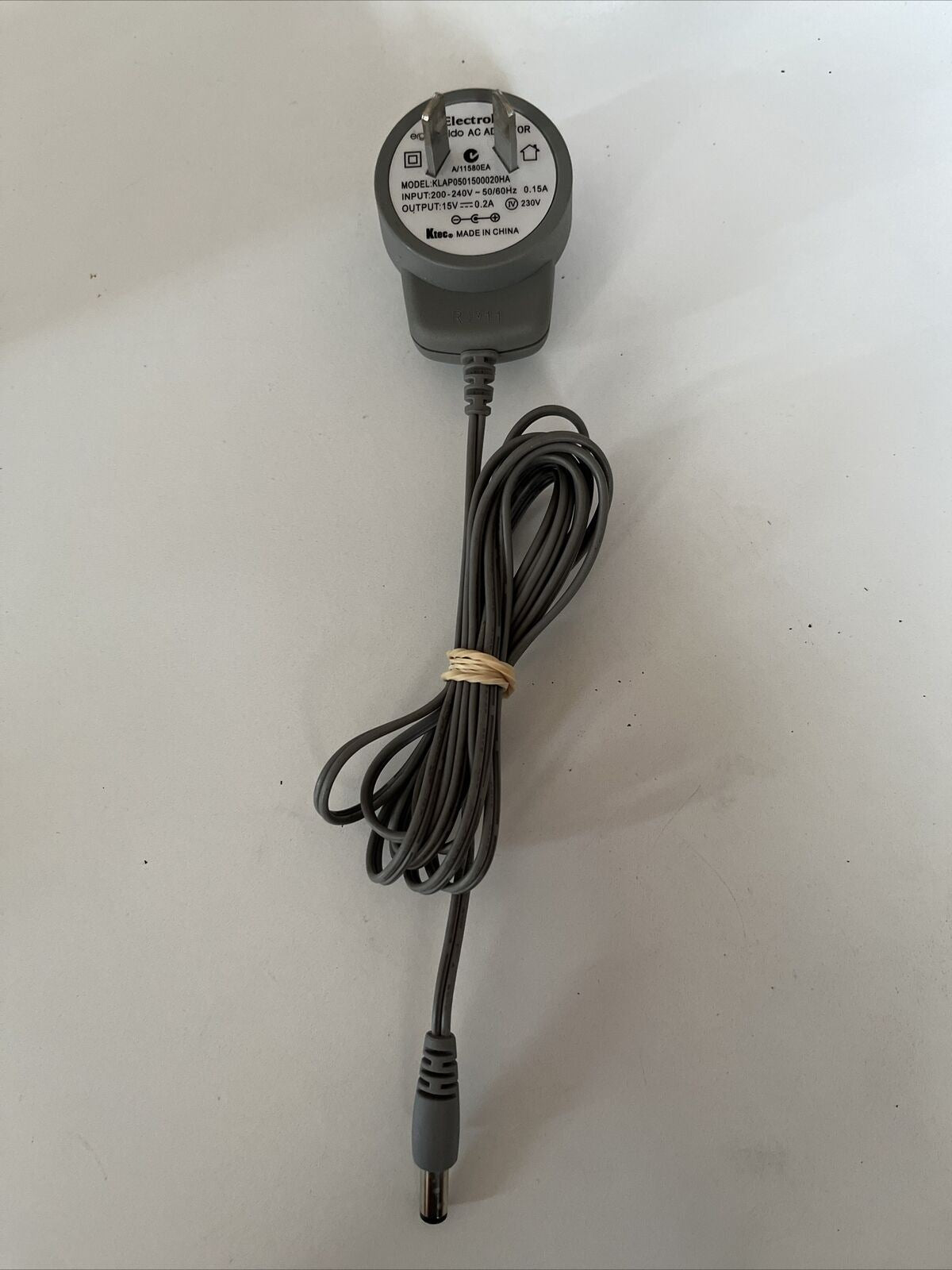 Genuine Electrolux Ergorapido AC Adaptor KLAP0501500020HA Power Supply 15v 0.2A