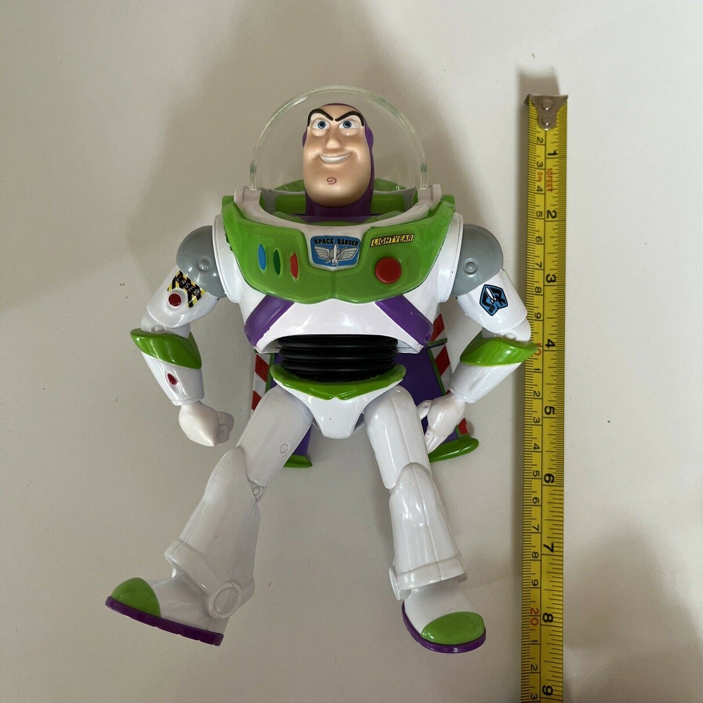 Disney Pixar Buzz Lightyear Mattel 2018 Lights Up Talking Figure 18cm 7 Inch