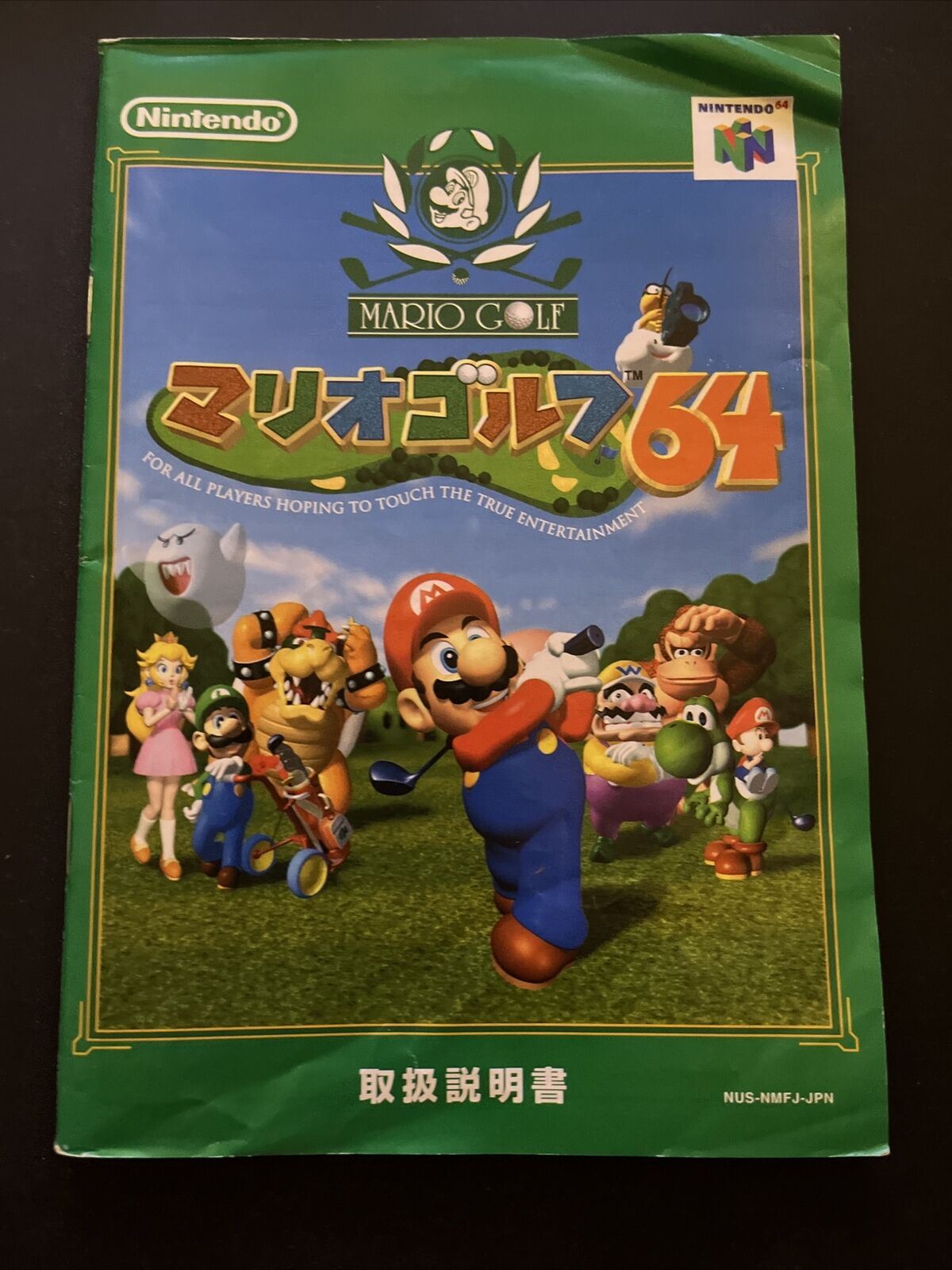 Mario Golf 64 - Nintendo 64 NTSC-J JAPAN Game with Box & Manual Complete