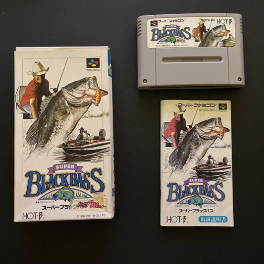 Super Black Bass - Nintendo Super Famicom SNES NTSC-J JAPAN Game w Box & Manual