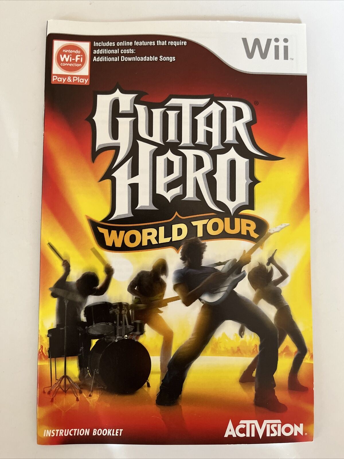 Guitar Hero World Tour - Nintendo Wii PAL Game with Manual