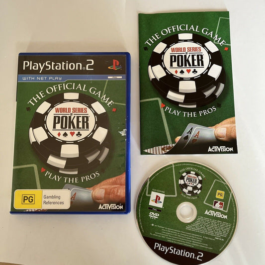 World Series Of Poker - Sony PlayStation 2 PS2 PAL Game with Manual