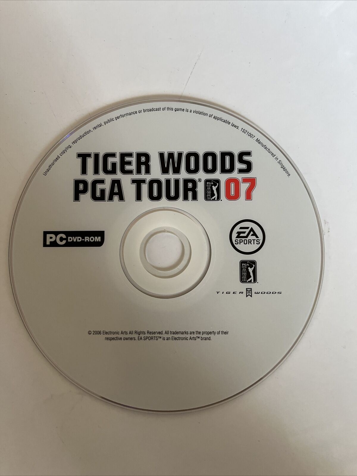 Tiger Woods PGA Tour 07 Golf - PC Windows Game