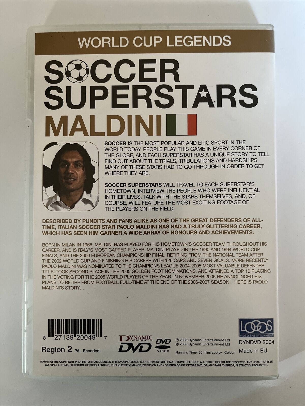 Soccer Superstars Paolo Maldini (DVD) Region 2