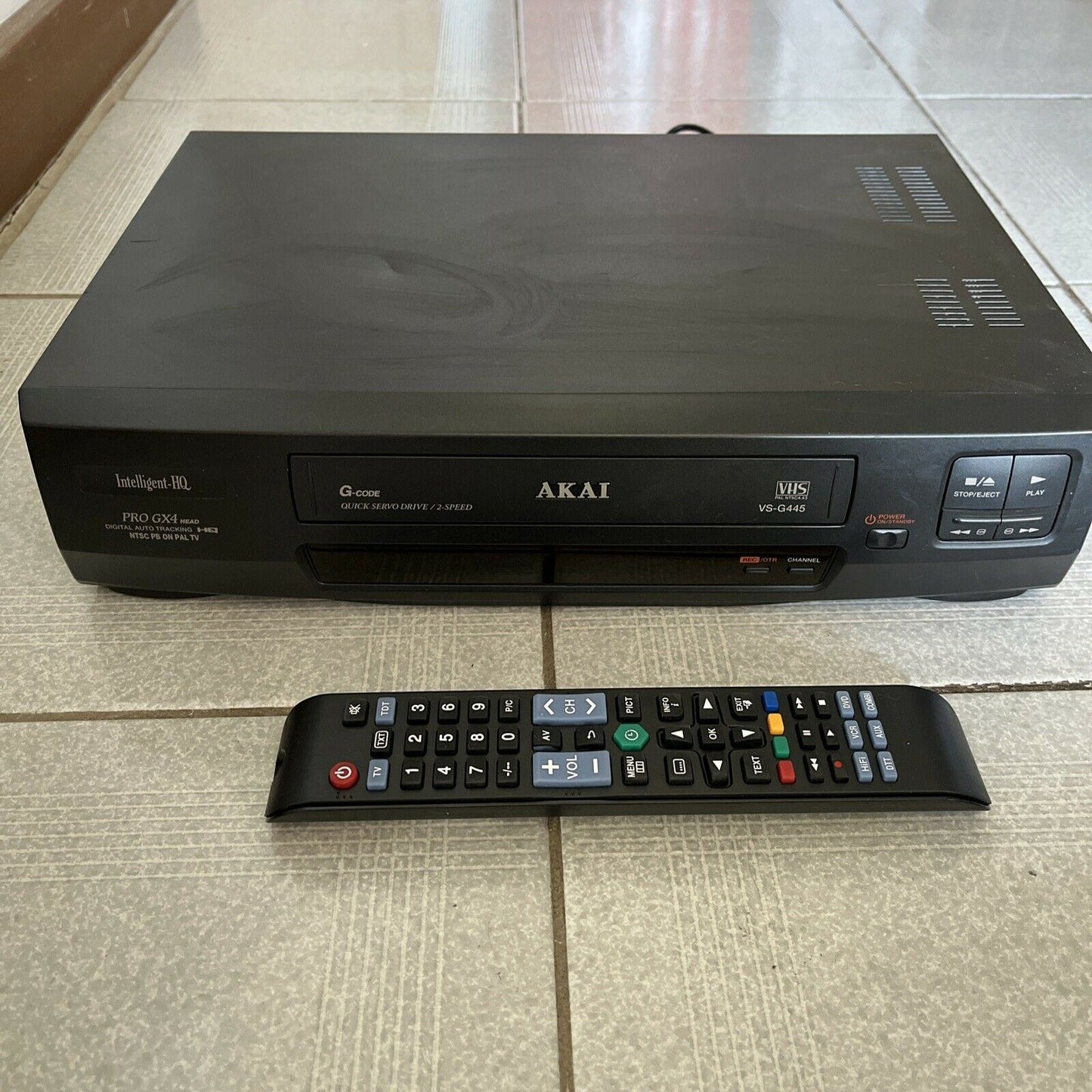 Akai VS-G445 VCR Player Recorder NTSC/PAL Playback VHS