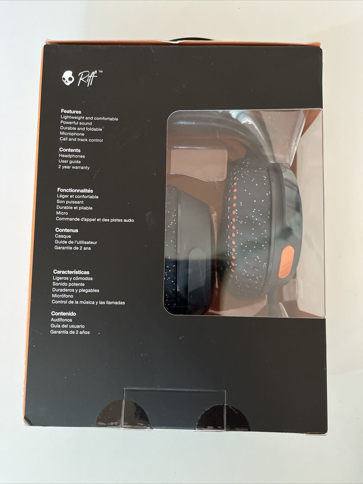 Skullcandy Riff Wired On Ear Headphones W Microphone S5PXY