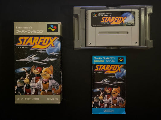 Star Fox - Super Famicom Nintendo SNES NTSC-J JAPAN Game with Box & Manual