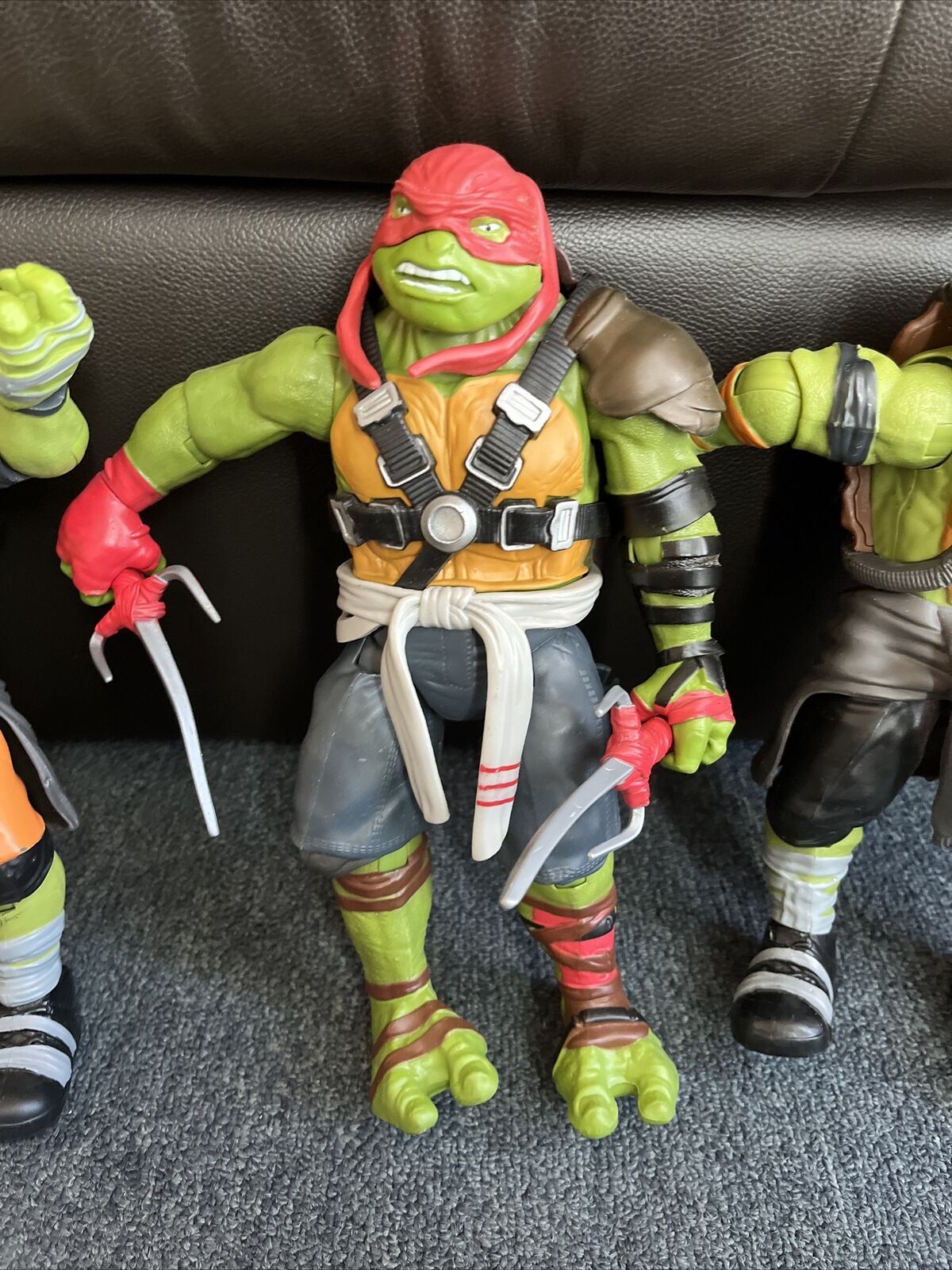 3x Teenage Mutant Ninja Turtles Out Of The Shadows 2015 Playmates 26cm 10 Inches